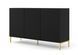Комод чотирьохдверний SURF 3D 150 чорний Bim Furniture BIM0148 фото 1 - bimfurniture.com.ua
