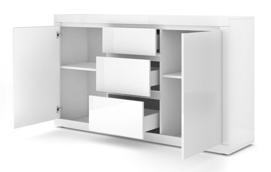Комод двухдверный Bello Bianco 3 белый Bim Furniture BIM0236 фото - bimfurniture.com.ua