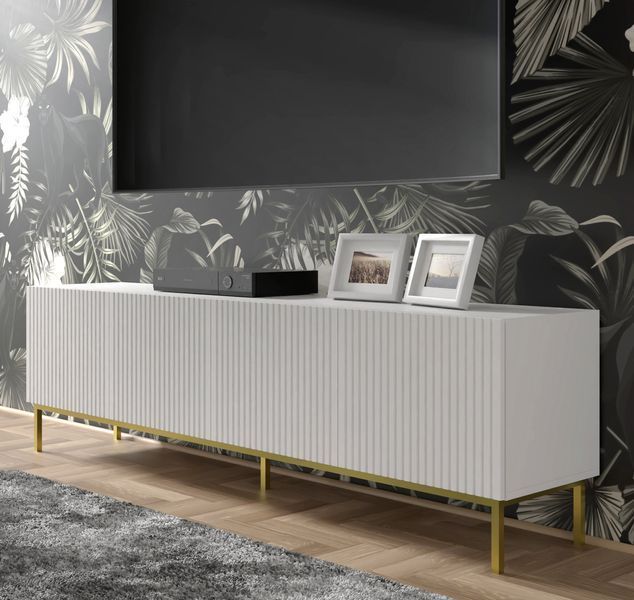 Тумба под телевизор четырехдверная Ravenna B 200 4D белая Bim Furniture BIM0237 фото - bimfurniture.com.ua