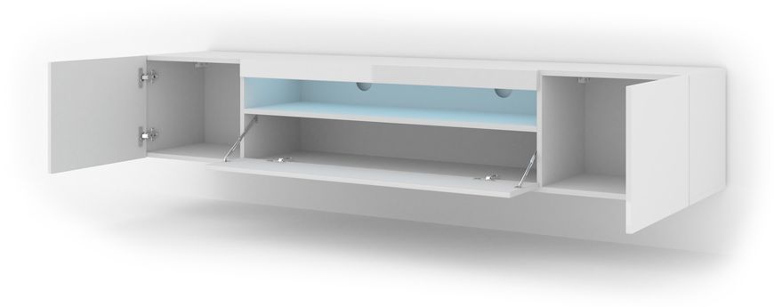 Тумба під телевізор у вітальню Aura 200 біла Bim Furniture BIM0388 фото - bimfurniture.com.ua