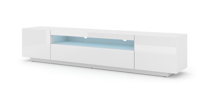 Тумба під телевізор у вітальню Aura 200 біла Bim Furniture BIM0388 фото - bimfurniture.com.ua