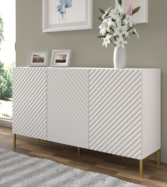 Комод четырехдверный SURF 3D 150 золотой Bim Furniture BIM0150 фото - bimfurniture.com.ua