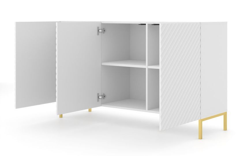 Комод четырехдверный SURF 3D 150 золотой Bim Furniture BIM0150 фото - bimfurniture.com.ua