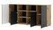 Комод в гостиную Auris 4D дуб артизан / черный Bim Furniture BIM0056 фото 2 - bimfurniture.com.ua