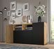 Комод в гостиную Auris 4D дуб артизан / черный Bim Furniture BIM0056 фото 3 - bimfurniture.com.ua