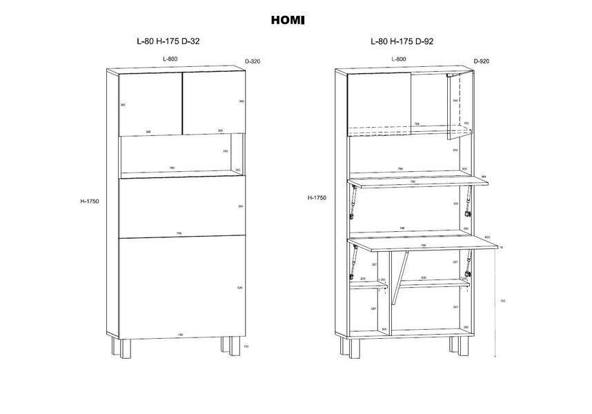 Тумба Homi для офісу матова біла Bim Furniture BIM0462 фото - bimfurniture.com.ua
