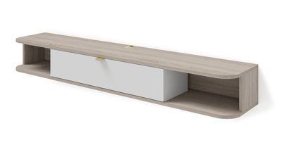 Тумба під телевізор Icarus 156 дуб сонома / білий Bim Furniture BIM0429 фото - bimfurniture.com.ua