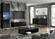 Тумба під телевізор з діамантовим ефектом Ravenna C 200 4D чорна Bim Furniture BIM0287 фото 6 - bimfurniture.com.ua