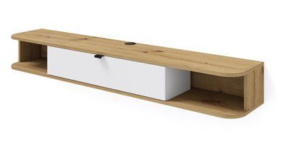 Тумба під телевізор Icarus 156 дуб артизан/ білий Bim Furniture BIM0430 фото - bimfurniture.com.ua