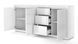 Комод трехдверный в гостиную Bello Bianco 4 белый Bim Furniture BIM0241 фото 2 - bimfurniture.com.ua