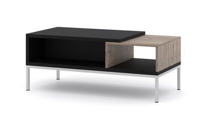 Журнальний стіл з двома нішами Toledo 110х55 дуб Флагстаф Bim Furniture BIM0012 фото - bimfurniture.com.ua