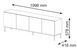 Тумба под телевизор четырехдверная Ravenna B 200 4D черный Bim Furniture BIM0243 фото 3 - bimfurniture.com.ua