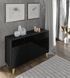 Комод трехдверный на ножках Diuna 145 KOM3D черный, глянцевые фасады Bim Furniture BIM0062 фото 7 - bimfurniture.com.ua