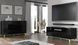 Комод трехдверный на ножках Diuna 145 KOM3D черный, глянцевые фасады Bim Furniture BIM0062 фото 8 - bimfurniture.com.ua