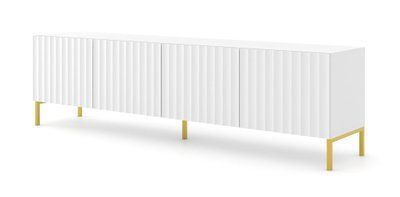 Тумба ТВ на ніжках з нішею WAVE 4D 200 біла Bim Furniture BIM0189 фото - bimfurniture.com.ua
