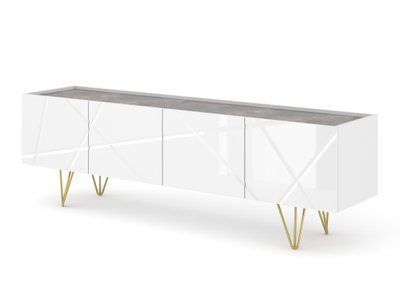 Тумба під телевізор Space 180 4D біла Bim Furniture BIM0501 фото - bimfurniture.com.ua