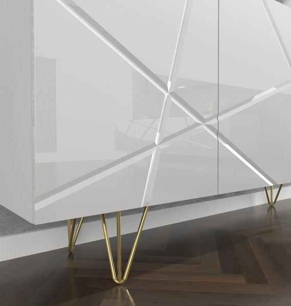 Тумба під телевізор Space 180 4D біла Bim Furniture BIM0501 фото - bimfurniture.com.ua