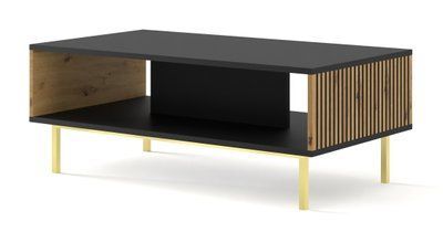 Журнальный стол Ravenna F 90x60 Дуб артизан/черный Bim Furniture BIM0469 фото - bimfurniture.com.ua