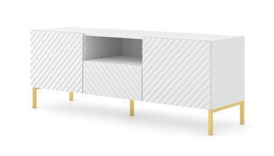 Тумба ТВ на ніжках з нішею SURF 2D1S 150 біла Bim Furniture BIM0158 фото - bimfurniture.com.ua