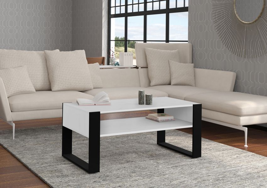 Журнальный стол в гостиную Nuka F белый Bim Furniture BIM0201 фото - bimfurniture.com.ua