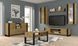 Пенал навісний у вітальню Mondi 125 дуб артизан / чорний Bim Furniture BIM0112 фото 5 - bimfurniture.com.ua