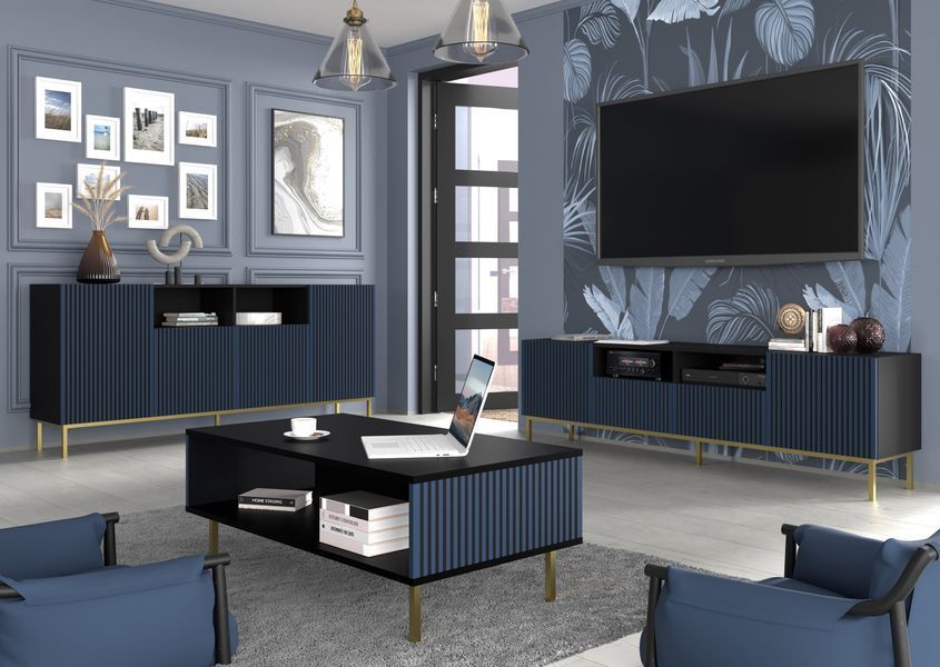 Журнальный стол Ravenna F 90x60 синий Bim Furniture BIM0471 фото - bimfurniture.com.ua