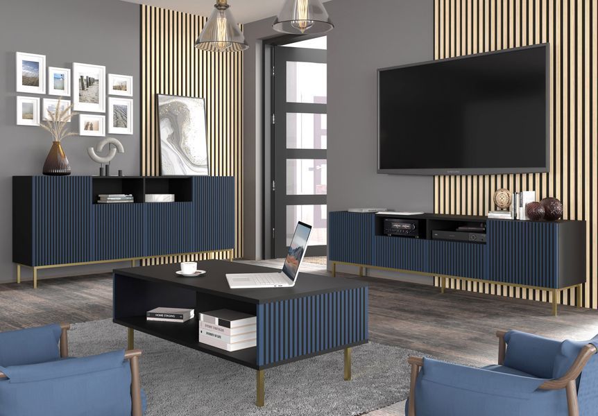 Журнальный стол Ravenna F 90x60 синий Bim Furniture BIM0471 фото - bimfurniture.com.ua
