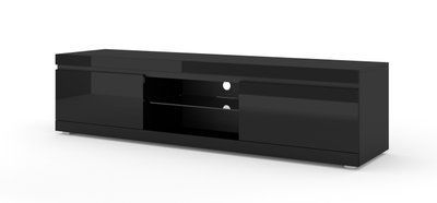 Тумба под телевизор в гостиную Net 180 черная Bim Furniture BIM0363 фото - bimfurniture.com.ua