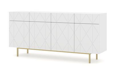 Комод чотирьохдверний на ніжках Kairo 180 4D білий Bim Furniture BIM0019 фото - bimfurniture.com.ua