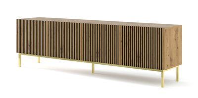 Тумба під телевізор у вітальню Ravenna F 200 4D дуб артизан Bim Furniture BIM0439 фото - bimfurniture.com.ua