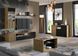 Вітрина навісна у вітальню Auris 1D дуб артизан / чорний Bim Furniture BIM0068 фото 3 - bimfurniture.com.ua