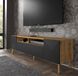 Тумба під телевізор у вітальню Luxi 195 дуб артизан / чорний Bim Furniture BIM0022 фото 5 - bimfurniture.com.ua