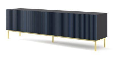 Тумба под телевизор в гостиную Ravenna F 200 4D синяя Bim Furniture BIM0366 фото - bimfurniture.com.ua