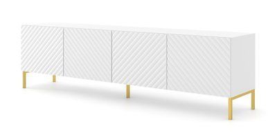Тумба ТВ на ніжках SURF 4D 200 біла Bim Furniture BIM0166 фото - bimfurniture.com.ua