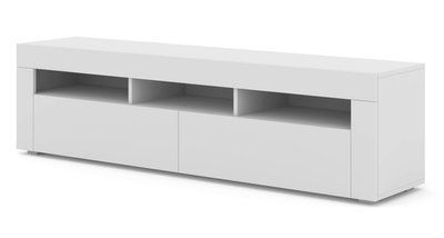 Тумба під телевізор з відкритими полицями Moreno 160 біла Bim Furniture BIM0399 фото - bimfurniture.com.ua