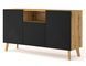 Комод у вітальню Luxi 146 3D дуб артизан / чорний Bim Furniture BIM0025 фото 1 - bimfurniture.com.ua
