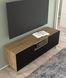 Тумба з дверцятами Stand 150 2D1S дуб артизан/чорний Bim Furniture BIM0479 фото 4 - bimfurniture.com.ua