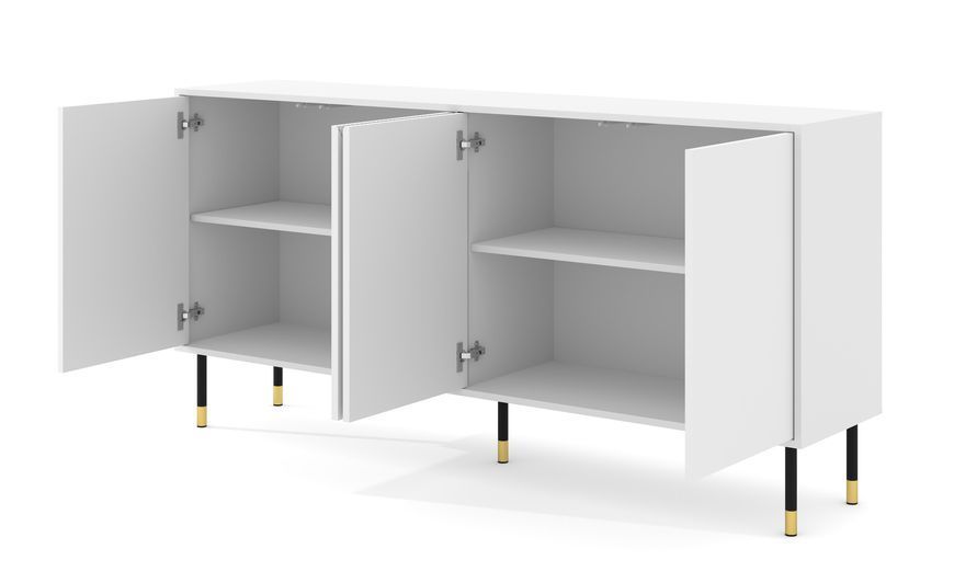 Комод четырехдверный на ножках Woody 4D 180 белый Bim Furniture BIM0121 фото - bimfurniture.com.ua