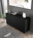 Комод трьохдверний з фрезированими фасадами WAVE 3D 150 чорний Bim Furniture BIM0171 фото 4 - bimfurniture.com.ua