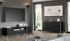 Комод трьохдверний з фрезированими фасадами WAVE 3D 150 чорний Bim Furniture BIM0171 фото 5 - bimfurniture.com.ua