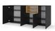 Комод четырехдверный для гостиной Anette C 198 черный Bim Furniture BIM0030 фото 2 - bimfurniture.com.ua