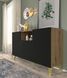 Комод трехдверный с нишей Ravenna P 150 3D дуб артизан/черный Bim Furniture BIM0485 фото 4 - bimfurniture.com.ua