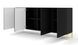 Комод четырехдверный с фрезерованными фасадами WAVE 4D 200 черный Bim Furniture BIM0173 фото 2 - bimfurniture.com.ua