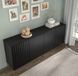 Комод четырехдверный с фрезерованными фасадами WAVE 4D 200 черный Bim Furniture BIM0173 фото 4 - bimfurniture.com.ua