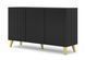 Комод трехдверный с нишей Ravenna P 150 3D черный Bim Furniture BIM0486 фото 1 - bimfurniture.com.ua