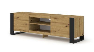 Тумба TV двохдверна Mondi 158 дуб артизан Bim Furniture BIM0128 фото - bimfurniture.com.ua