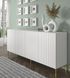 Комод чотирьохдверний з фрезированими фасадами WAVE 4D 200 білий Bim Furniture BIM0176 фото 3 - bimfurniture.com.ua