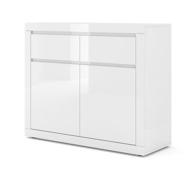 Комод двохдверний Bello Bianco 1 білий Bim Furniture BIM0230 фото - bimfurniture.com.ua