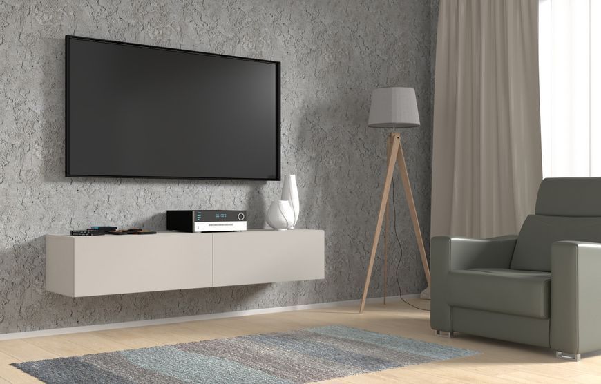 Тумба під телевізор з матовим фасадом Bingo 160 кашемір Bim Furniture BIM0420 фото - bimfurniture.com.ua
