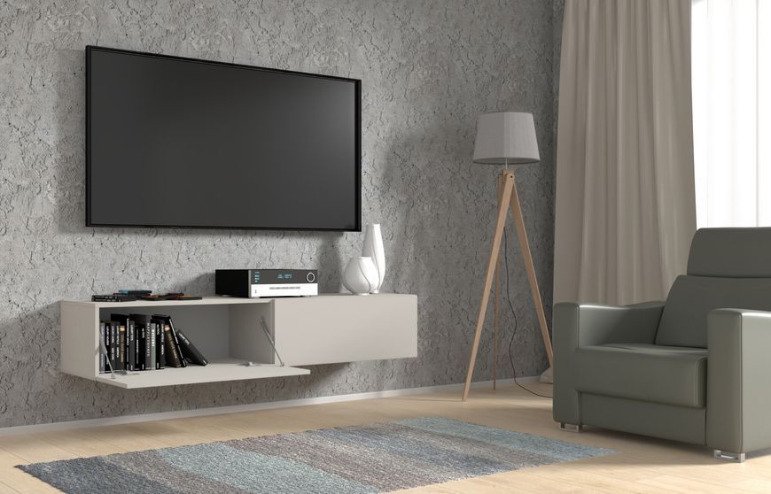 Тумба під телевізор з матовим фасадом Bingo 160 кашемір Bim Furniture BIM0420 фото - bimfurniture.com.ua